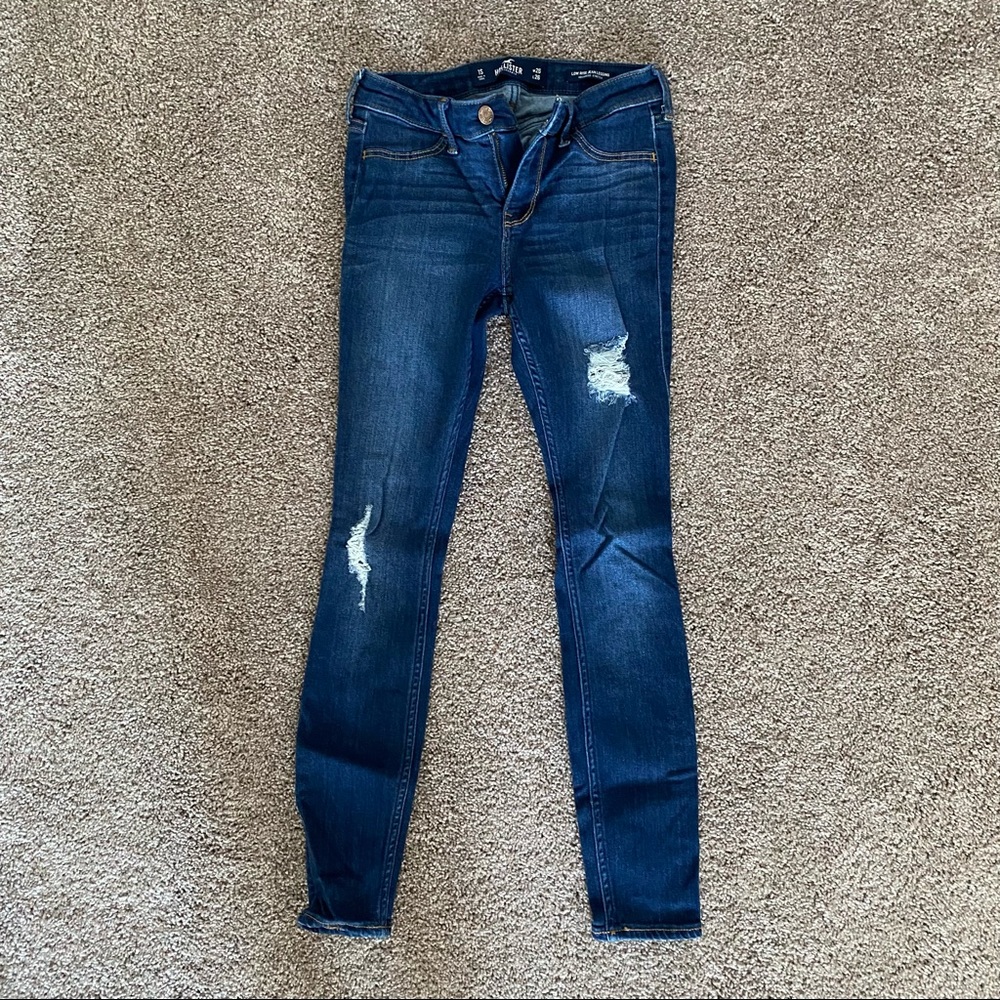 dark wash ripped jeans